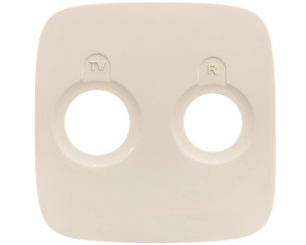 VALENA ALLURE Plakietka gniazda antenoweego tv-rd przelotowego lub gniazda antenoweego tv-rd zakończeniowego kremowy 754786