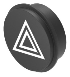 Nakładka do klawiatury, typ: Wkładka klawiatury, symbol — ostrzeżenie o niebezpieczeństwie, do użytku z: Klawiatury