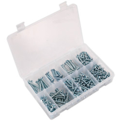 Sealey AB064STPP Self Tapping Screw Assortment 305pc Pan Head Pozi Zinc