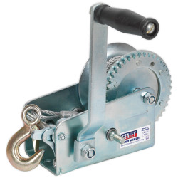 Sealey GWC2000M Geared Hand Winch 900kg Capacity with Cable