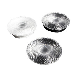 Soczewka LED Eliptyczny, kąt widzenia 36 ° Bezbarwny Metakrylan polimetylu (PMMA) Okrągły, Ledil, seria: Amy 70