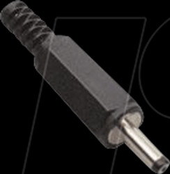 072199 DC power plug I.-Ø 1.10 mm, A.-Ø 3.00 mm, shaft length 9.50 mm