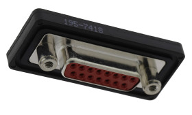 Złącze D-Sub 15-pinowe Żeński Proste Montaż na panelu raster 2.84mm Złoto na niklu