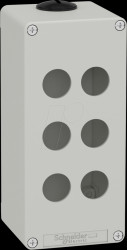 XAPD3506 Empty housing, metal, gray, 6 command points 22 mm