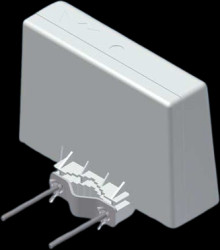 ABS enclosure, (L x W x H) 178 x 120 x 59 mm, light gray (RAL 9018), IP54, BELL.5