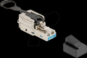 87892 RJ45 plug, Cat.6a, field attachable, push and pull