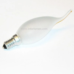 B35s 25W matowa ChRL E14 240V żarowa płomyk długi żarówka płomykowa matowa