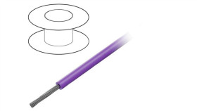 3053-Vi005 Przewód Na Rolce Linka Cu 20Awg Pvc Fioletowy 300V