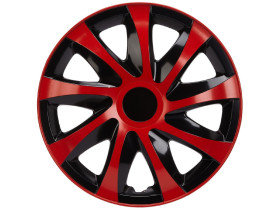 Kołpak 14" DRACO CS czerwono-czarny 4szt