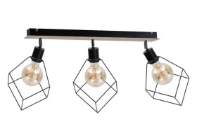 Spot loftowy 3xE27 RUBEN WOOD