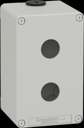 XAPD2502 Empty housing, metal, gray, 2 command points 22 mm