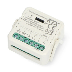 Przekaźnik 2-kanałowy dopuszkowy 10A - Matter - aplikacja Android/iOS - RTX MRS2