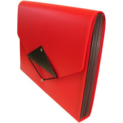 Cathedral Products EXPTFRD 13 pocket Triangle Flap Expanding File Red
