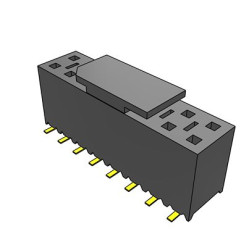 Gniazdo PCB 16 -pinowe 2 -rzędowe raster: 2.54mm Gniazdo do montażu powierzchniowego na płytce drukowanej Pionowy SMD