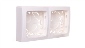 Oteo Puszka Natynkowa Podwójna Biały 086092