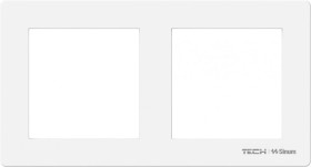 SINUM FG-02 Ramka szklana podwójna kolor biały
