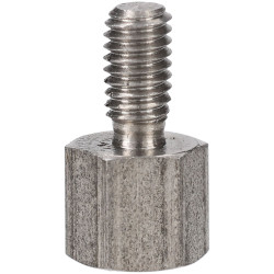R-TECH 524393 Hex Threaded M-F A2 St/St Pillar 5.5mm M3 5mm - Pk 25