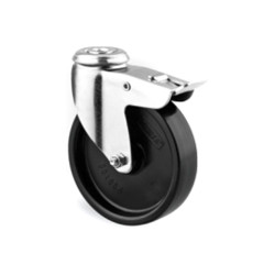 Koło samonastawne średnica kabla 75mm Pojedyncza śruba Tente 40kg wysokość całkowita 100mm