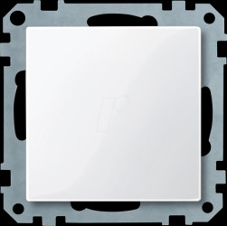 391619 System M, blanking cover, polar white glossy