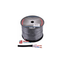 Przewód głośnikowy 2x1,5mm Okrągły + bawełna 7mm miedź CU /AZUSA/