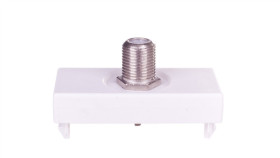 Simon Connect Gniazdo K45/2 Antenowe Sat Żeńskie Czysta Biel K102c/9