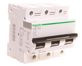 Wyłącznik nadprądowy 3P D 63A 10kA AC C120N A9N18386