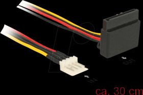 85511 Power cable SATA 15-pin latch type with angled top &gt; floppy 4-pi