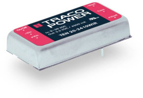 TracoPower TEN 20-7222WIR Przetwornica DC/DC, do PCB 110 V/DC 12 V/DC, -12 V/DC 833 mA 20 W Ilość wyjść: 2 x Content 1 s