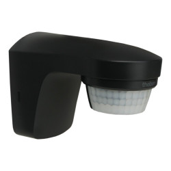 Zewnętrzny ruchomy naścienny czujnik ruchu 180st. IP55 theLuxa S180 czarny TH-N TH-1010506