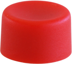Cap, round, Ø 6.5 mm, (H) 4 mm, red, for pushbutton switch, U576