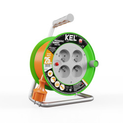 Przedłużacz bębnowy 25m OMY 3x1 IP20 KEL W-97044 Plast-Rol