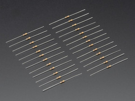 Adafruit Through-Hole Resistors - 10K ohm 5% 1/4W - Pack of 25
