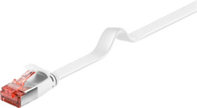 CAT 6 kabel krosowy płaski,U/FTP, biały - Długość kabla 1.5 m