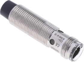 Czujnik zbliżeniowy M12 Indukcyjny 8 mm Omron Niewpuszczany 12 → 24 V DC długość 34mm Gwintowany