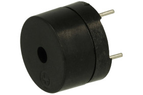 Buzzer elektromagnetyczny; HC12-1; 12V; fi 12mm; przewlekany (THT); 6,5; bez generatora; piny; 9mm