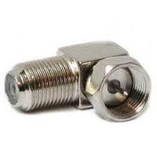 Wtyk F kątowy, przejście wtyk gniazdo F