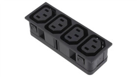 4752.5000Złącze Zasilające Ac Rozgałęźnik 10A 250Vac Iec 60320