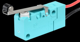 ABV161661 Snap-action microswitch, 1x inverted, roller lever