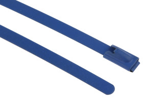 Opaska kablowa długość 100mm szerokość 4.6 mm RS PRO Stal nierdzewna z powłoką poliestrową -80 → +150°C