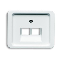 Płytka czołowa, RJ45, Biały