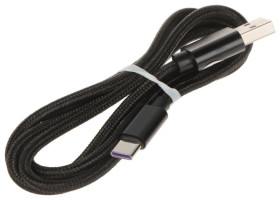 PRZEWÓD USB-W-C/USB-W-1M/NYL-B 1.0m