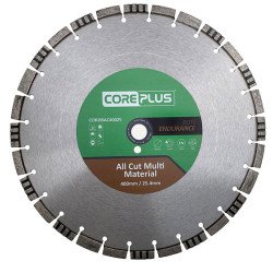Core Plus CORDBAC40025 Elite All Cut Multi-Material Diamond Blade 400 x 25mm
