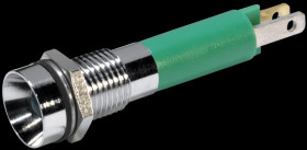 19090355 LED signal light, 5 mm, green, 24 V, indoor recess, Ø8 mm, 1300