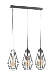 Lampa wisząca loftowa 3xE27 LEX GOLD