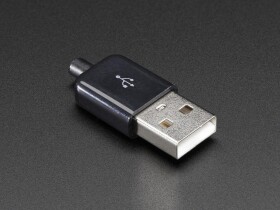 Adafruit USB DIY Slim Connector Shell - A-M Plug