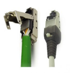 Złącze Ethernet Męski Złącze RJ45 Zatrzask Cat6a Molex Premise Networks 1-żyłowe