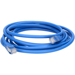TruConnect TRUP6A3.0BL 3mtr CAT 6A S/FTP LSZH Full Copper Patch Lead - Blue