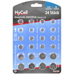 HyCell 1516-0003 Button Cell Set AG &amp; CR Types For Electronics