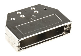 Osłona tylna D-Sub 50 -pinowe Cynk odlewany Proste Amphenol Communications Solutions D