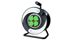 Przedłużacz 30M Ow3*2,5 4X230v Ip44 T Bęben Plastikowy Stały Panel /...